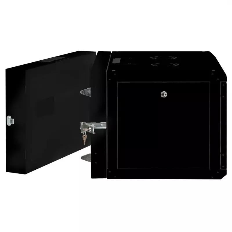 Wandmontagerack ROLINE Pro 7U 600x600 BxT zweiteilig schwenkbar schwarz, IP20, 50 kg