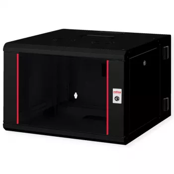 Wandmontagerack ROLINE Pro 7U 600x600 BxT zweiteilig schwenkbar schwarz, IP20, 50 kg