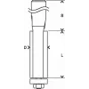 Bosch 2 608 628 346 Fräser Laminatbündigfräser 1 Stück