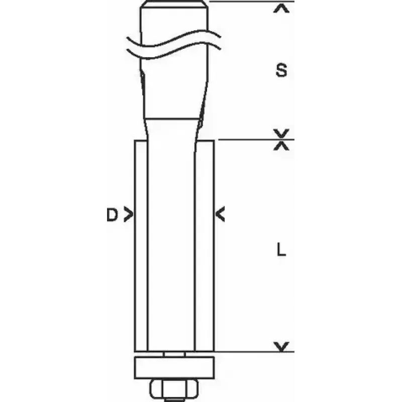 Bosch 2 608 628 346 Fräser Laminatbündigfräser 1 Stück