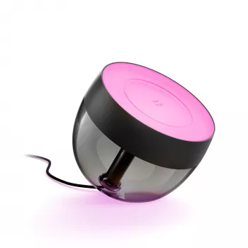 Philips Hue White and Colour Ambience Iris Tischleuchte, Smarte Tischlampe, Bluetooth/Zigbee, Schwarz, LED, Metall, Synthetik, nicht austauschbare Leuchtmittel