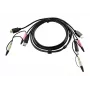 ATEN HDMI KVM-Kabel 1,8m, 1.8 m, HDMI, Schwarz, HDMI, USB A, 2 x 3,5mm, HDMI, USB B, 2 x 3,5mm, Stecker