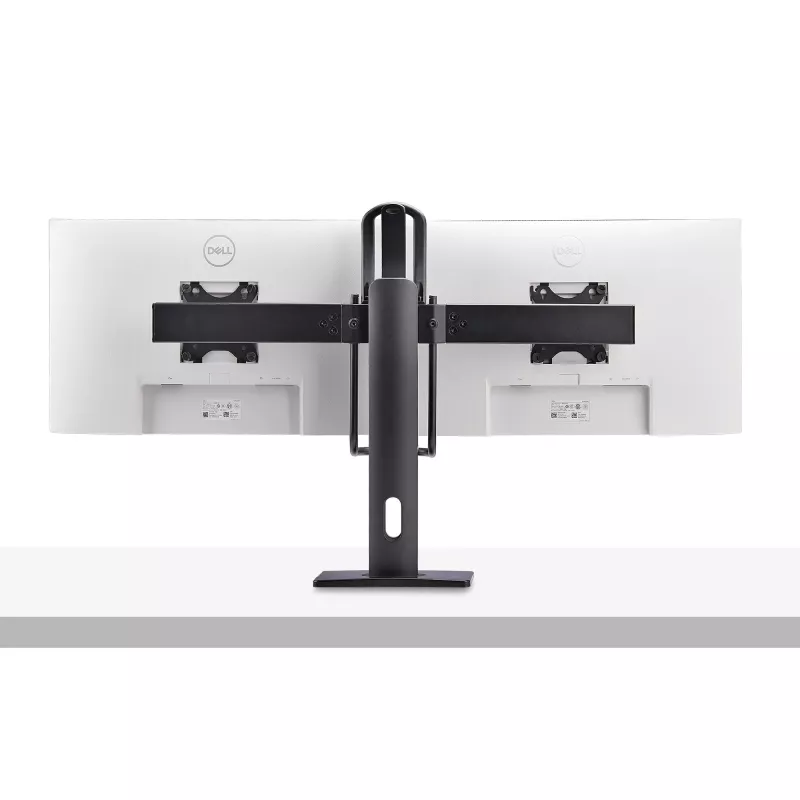 StarTech.com Querstange Dual-Monitor-Tischständer für zwei 27-Zoll-Bildschirme, VESA-Halterung 75x75/100x100, werkzeuglose Höhenverstellung, bis zu 6 kg pro Display