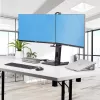StarTech.com Querstange Dual-Monitor-Tischständer für zwei 27-Zoll-Bildschirme, VESA-Halterung 75x75/100x100, werkzeuglose Höhenverstellung, bis zu 6 kg pro Display