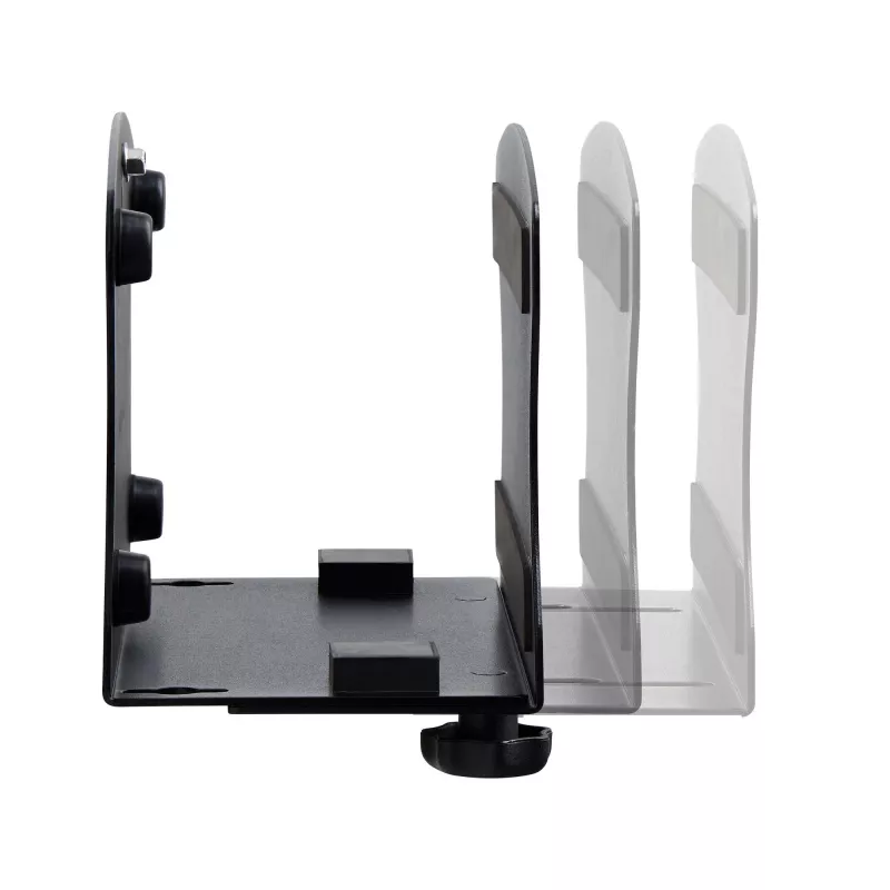 StarTech.com PC-Wandhalterung, unterstützt Desktop-Computer bis zu 18 kg, werkzeuglose Verstellung 50–200 mm, robuste Wandhalterung/Ablage für PC-Gehäuse/Tower