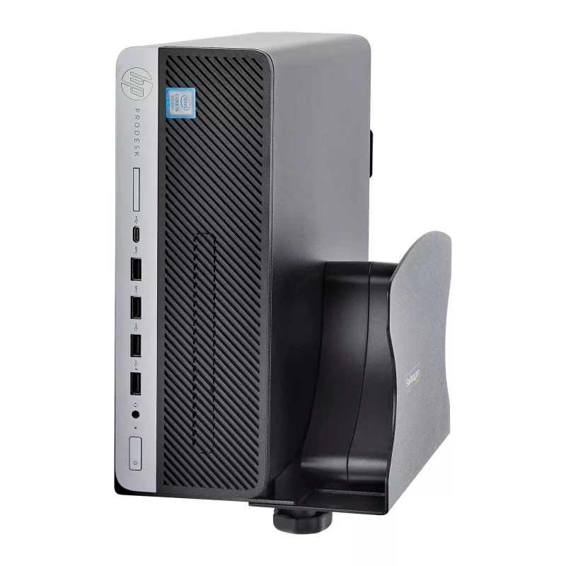 StarTech.com PC-Wandhalterung, unterstützt Desktop-Computer bis zu 18 kg, werkzeuglose Verstellung 50–200 mm, robuste Wandhalterung/Ablage für PC-Gehäuse/Tower