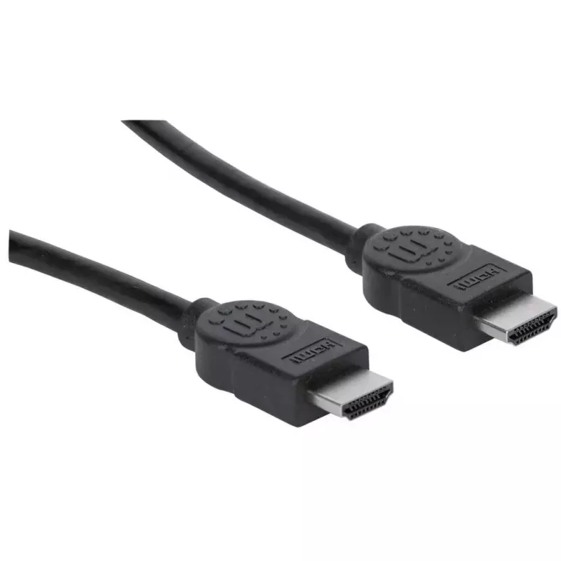 HDMI-Kabel Manhattan HDMM2MHS 2m Stecker zu Stecker Schwarz