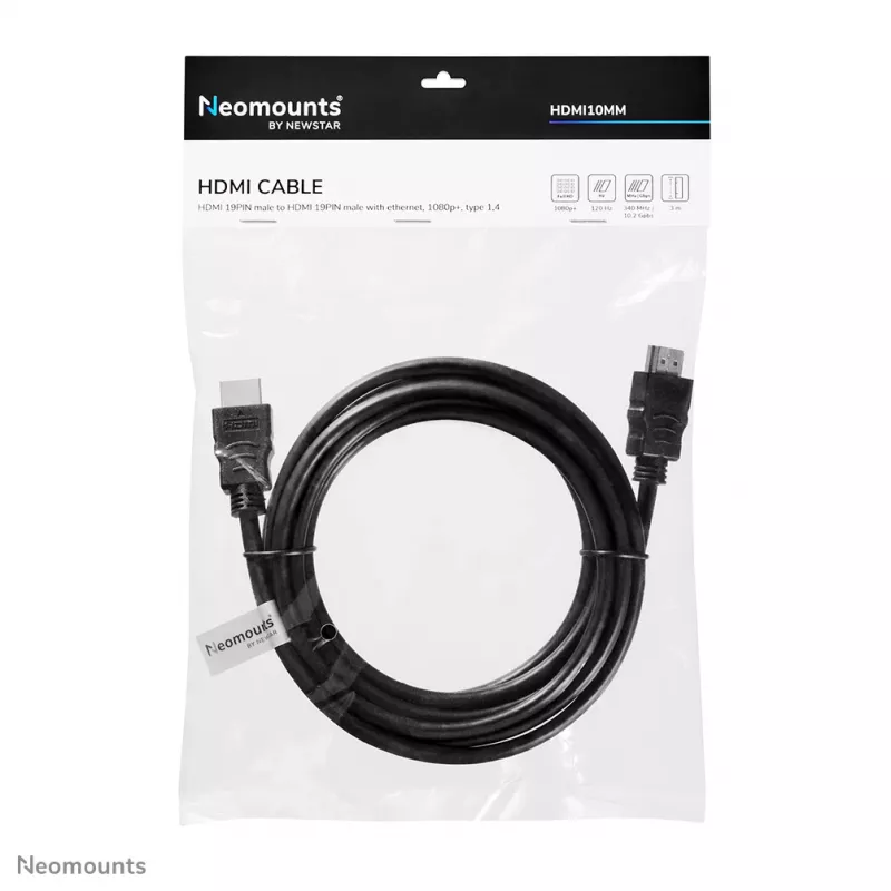 Neomounts HDMI10MM HDMI-Kabel – 3 Meter