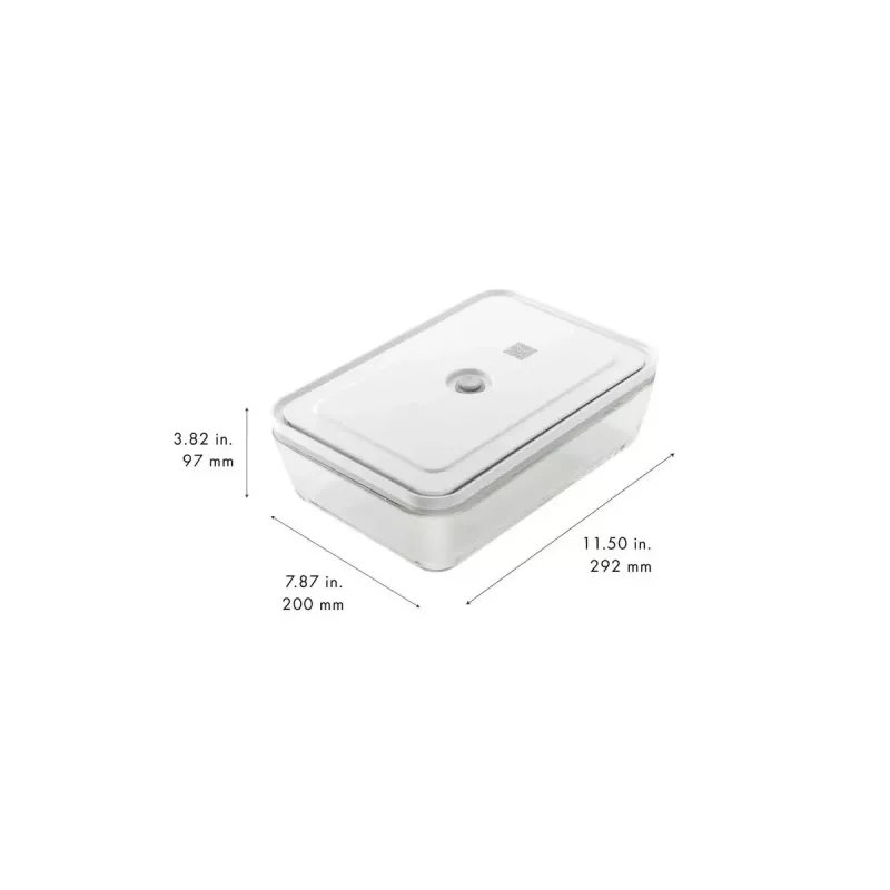 Universal Glas-Aufbewahrungsbehälter ZWILLING FRESH & SAVE Rechteckig 2,85 L, mikrowellengeeignet, abnehmbarer Deckel