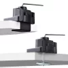 StarTech.com Dreifach-Monitor-Tischhalterung für bis zu drei 27-Zoll-Bildschirme, VESA 75x75/100x100, werkzeuglose Armeinstellung, C-Klemmen-/Tülsenmontage, federunterstützte Arme