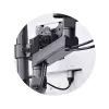 StarTech.com Dreifach-Monitor-Tischhalterung für bis zu drei 27-Zoll-Bildschirme, VESA 75x75/100x100, werkzeuglose Armeinstellung, C-Klemmen-/Tülsenmontage, federunterstützte Arme