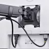 StarTech.com Dreifach-Monitor-Tischhalterung für bis zu drei 27-Zoll-Bildschirme, VESA 75x75/100x100, werkzeuglose Armeinstellung, C-Klemmen-/Tülsenmontage, federunterstützte Arme