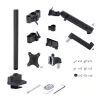 StarTech.com Dreifach-Monitor-Tischhalterung für bis zu drei 27-Zoll-Bildschirme, VESA 75x75/100x100, werkzeuglose Armeinstellung, C-Klemmen-/Tülsenmontage, federunterstützte Arme