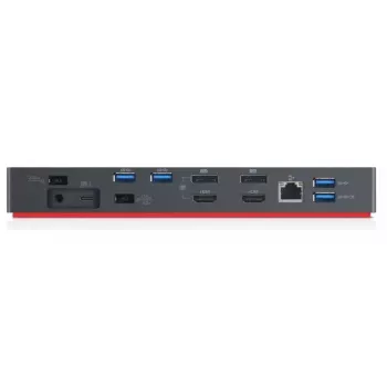 Lenovo 40AN0135EU Laptop-Dockingstation/Port-Replikator Kabelgebunden Thunderbolt 3 Schwarz, Rot