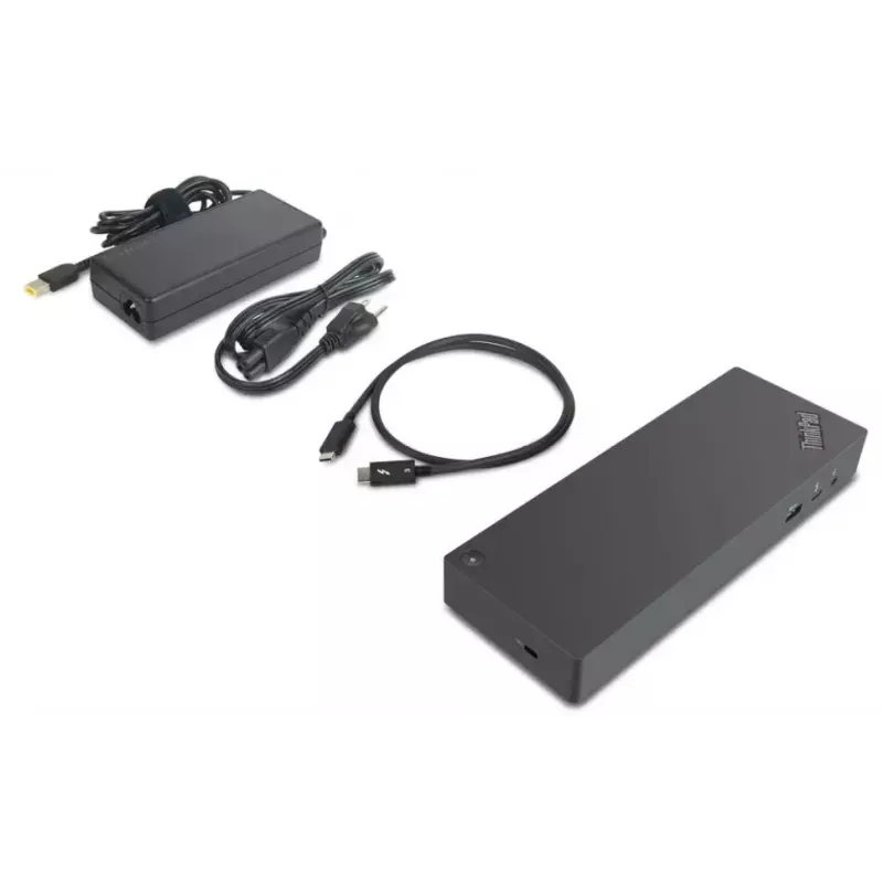 Lenovo 40AN0135EU Laptop-Dockingstation/Port-Replikator Kabelgebunden Thunderbolt 3 Schwarz, Rot