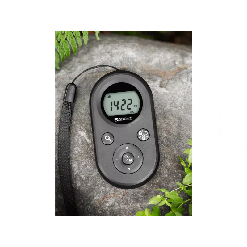 Sandberg Pocket Radio FM+AM aufladbar, Tragbar, AM, FM, 76 - 108 MHz, 522-1710KHz (9KHz) / 520-170KHz (10KHz), Amber, 3.5 mm