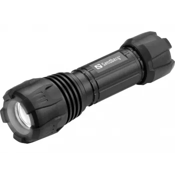 Sandberg Survivor Torch für AAA-Batterie, Handtaschenlampe, Schwarz, Aluminium, LED, 3 W, 150 lm