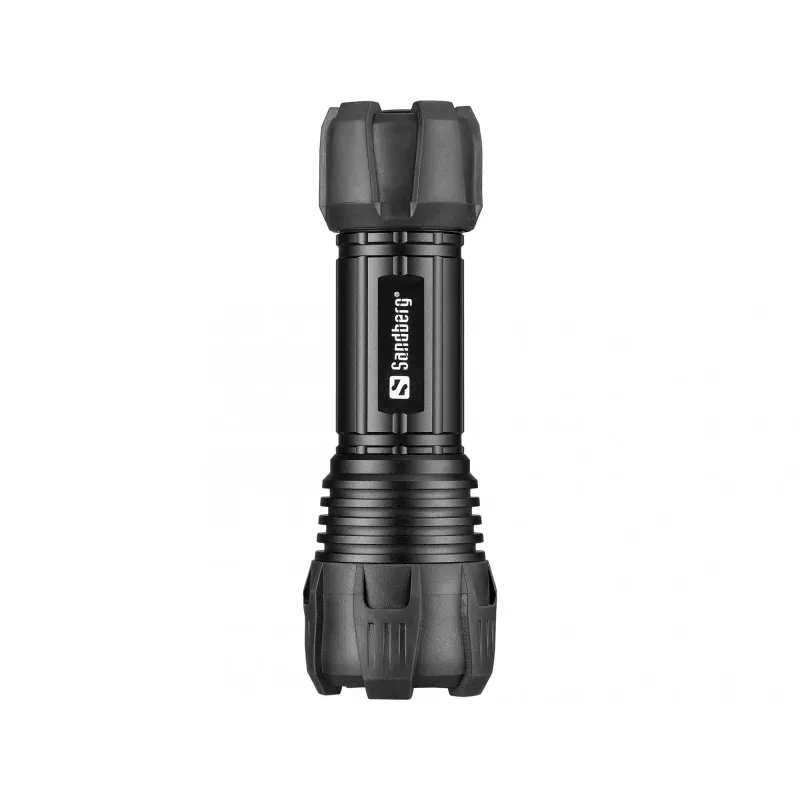 Sandberg Survivor Torch für AAA-Batterie, Handtaschenlampe, Schwarz, Aluminium, LED, 3 W, 150 lm