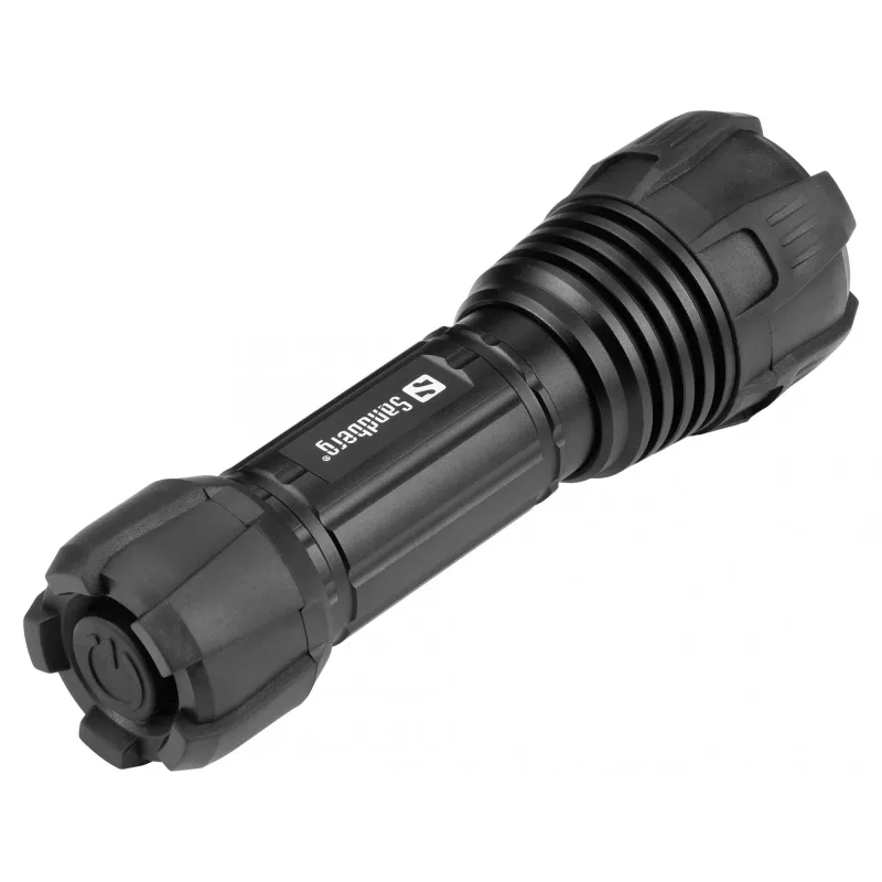 Sandberg Survivor Torch für AAA-Batterie, Handtaschenlampe, Schwarz, Aluminium, LED, 3 W, 150 lm