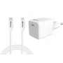 AC Ladegerät Sandberg 20W USB-C + Lightning 1M Schnellladung Weiß