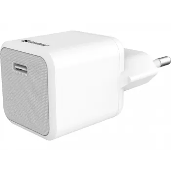 AC Ladegerät Sandberg 20W USB-C + Lightning 1M Schnellladung Weiß