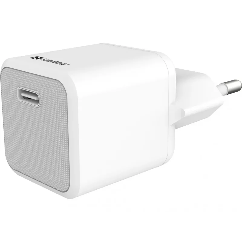 AC Ladegerät Sandberg 20W USB-C + Lightning 1M Schnellladung Weiß