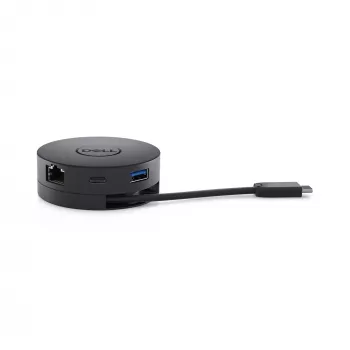 DELL DA300 Kabelgebunden USB 3.2 Gen 2 (3.1 Gen 2) Typ-C Schwarz