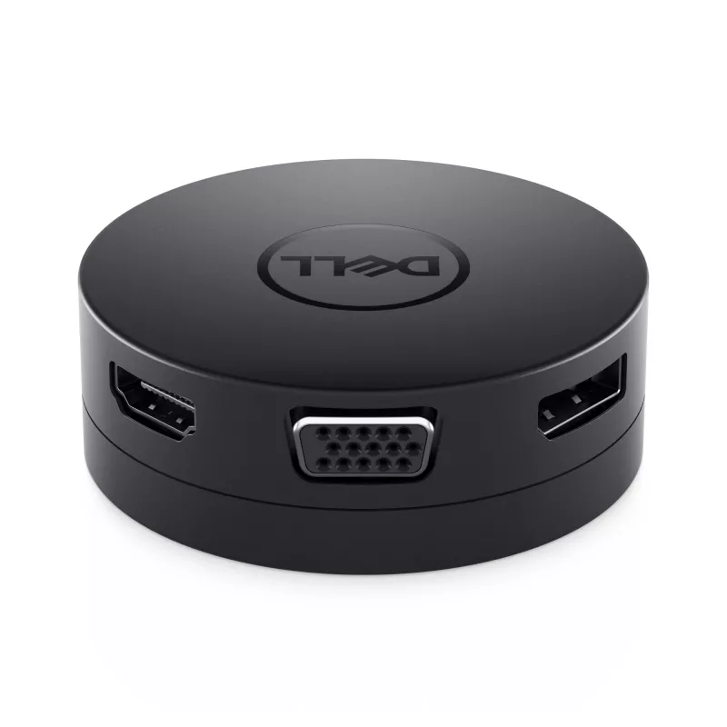 DELL DA300 Kabelgebunden USB 3.2 Gen 2 (3.1 Gen 2) Typ-C Schwarz