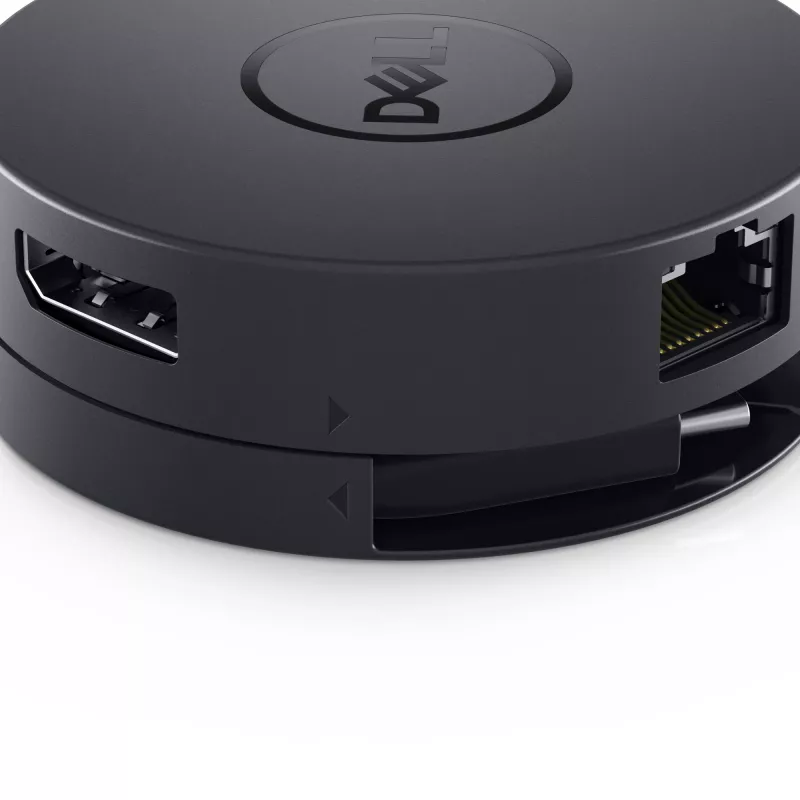 DELL DA300 Kabelgebunden USB 3.2 Gen 2 (3.1 Gen 2) Typ-C Schwarz