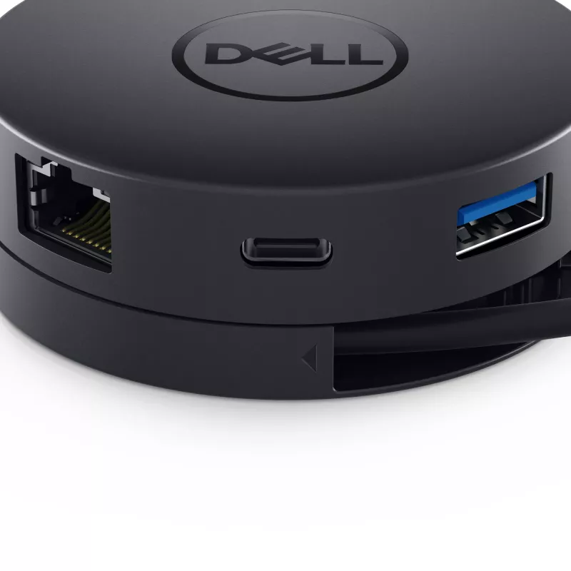 DELL DA300 Kabelgebunden USB 3.2 Gen 2 (3.1 Gen 2) Typ-C Schwarz