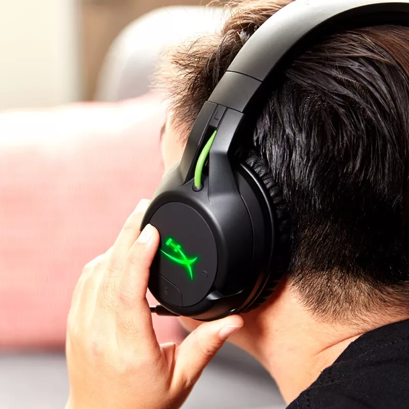 HyperX CloudX Flight – Kabelloses Gaming-Headset (Schwarz-Grün) – Xbox