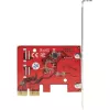 StarTech.com SATA PCIe Karte - 4 Port PCIe SATA Erweiterungskarte - 6 Gbit/s - Low-Profile-Blende - Gestapelte SATA-Anschlüsse - ASM1164 Non-RAID - PCI Express zu SATA Konverter