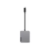 Lenovo 4X91A30366 Laptop-Dock/Port-Replikator kabelgebunden USB 2.0 Typ-C Grau