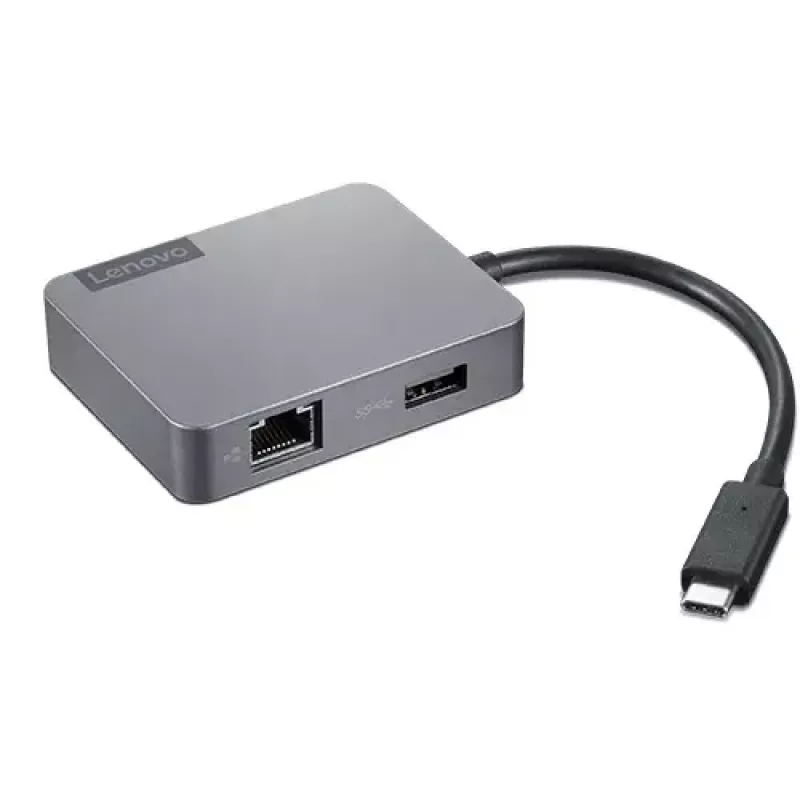 Lenovo 4X91A30366 Laptop-Dock/Port-Replikator kabelgebunden USB 2.0 Typ-C Grau