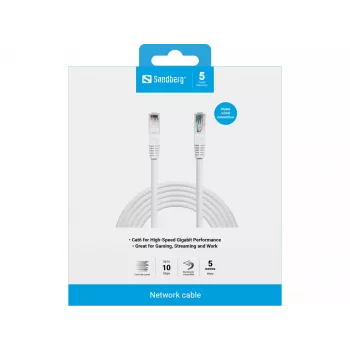 Netzwerkkabel Sandberg Netzwerkkabel UTP Cat6 RJ-45 5 m Weiß