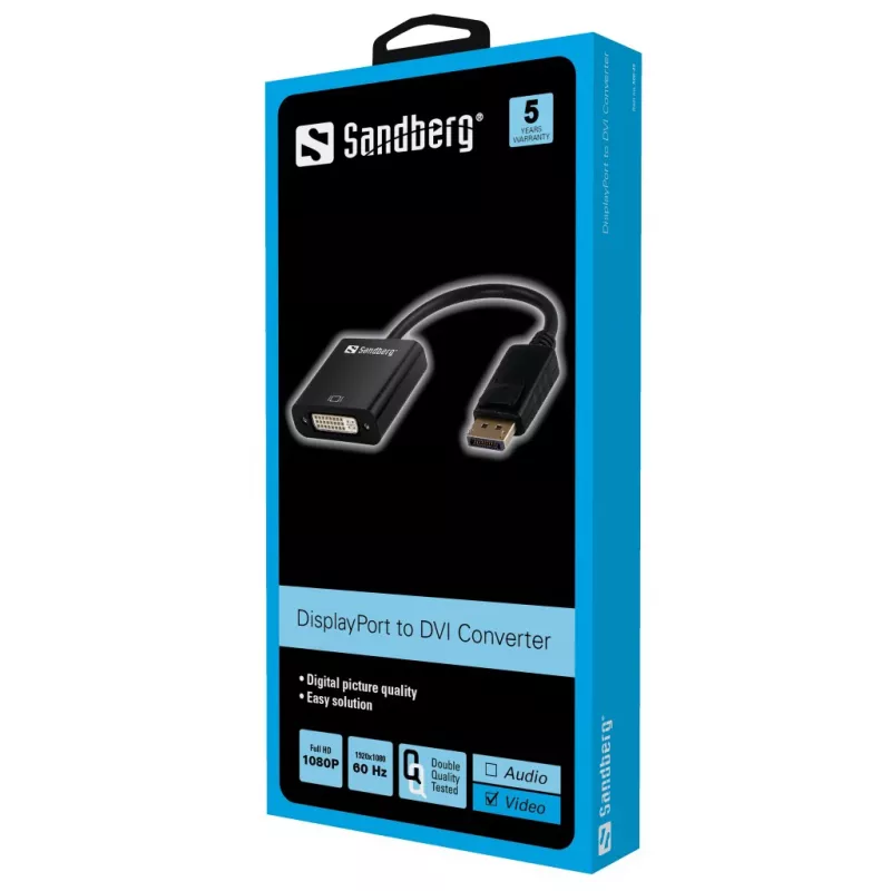 Adapter DisplayPort auf DVI Sandberg