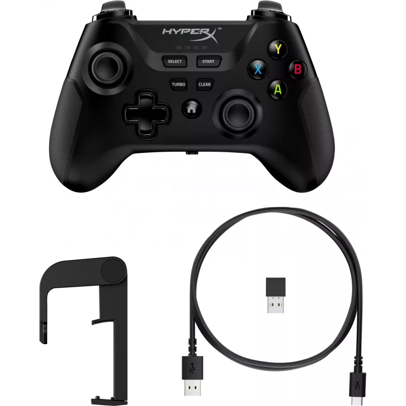 HyperX Clutch – kabelloser Gaming-Controller (Schwarz) – Mobilgeräte/PC