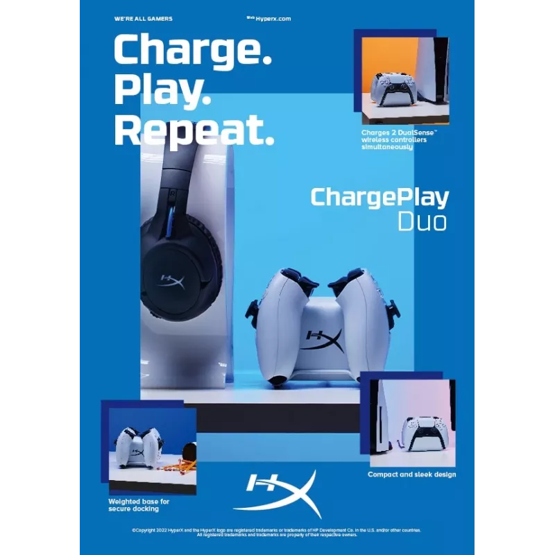 HyperX ChargePlay Duo - Controller-Ladestation für PS5