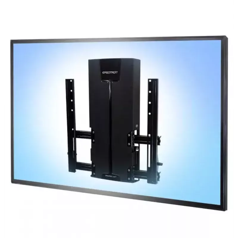 Monitorhalterung Ergotron 61-128-085 160 cm (63 Zoll) Wand Schwarz