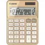 Tischrechner Canon KS-125KB mit 12-stelligem Display, Steuerfunktionen, Batterie/Solar, gold