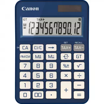 Basic-Rechner Canon KS-125KB 12-stellig Batterie Solar Blau