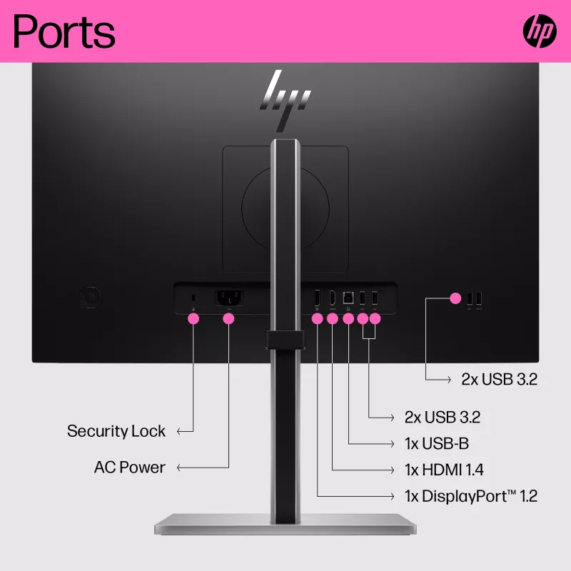 Monitor HP E24t G5 23,8 Zoll Touch Full HD LCD 1920x1080
