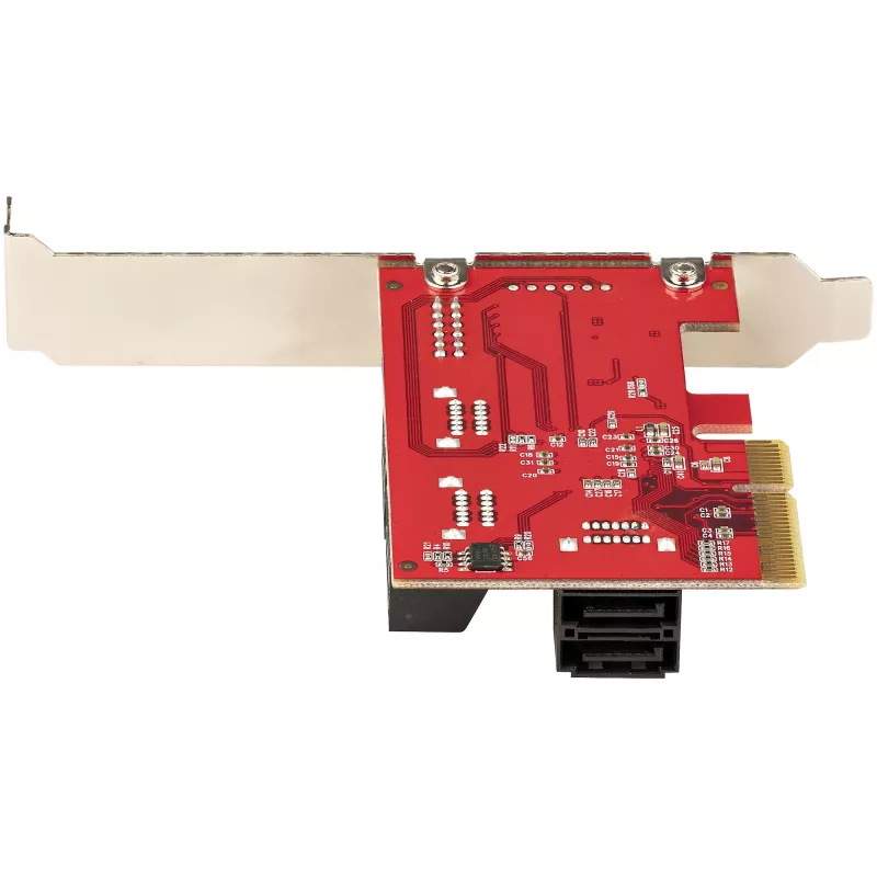 StarTech.com SATA PCIe-Karte – 6-Port PCIe SATA-Erweiterungskarte – 6 Gbit/s – Low/Full Profile – Gestapelte SATA-Anschlüsse – ASM1166 Non-RAID – PCI Express zu SATA-Konverter