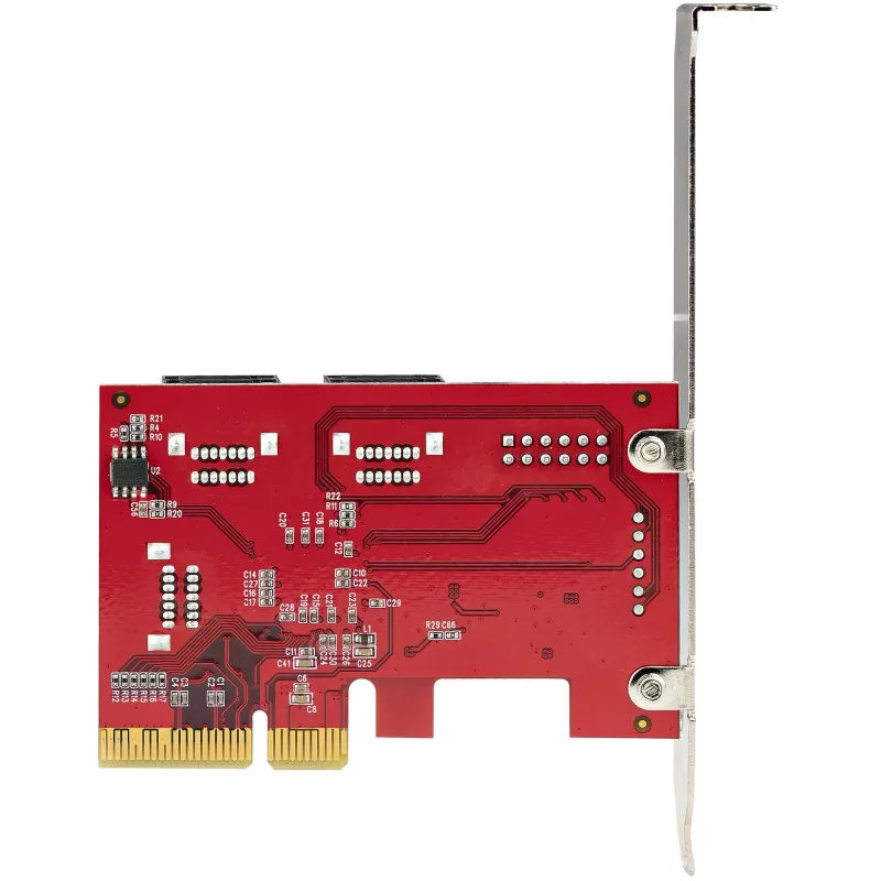 StarTech.com SATA PCIe-Karte – 6-Port PCIe SATA-Erweiterungskarte – 6 Gbit/s – Low/Full Profile – Gestapelte SATA-Anschlüsse – ASM1166 Non-RAID – PCI Express zu SATA-Konverter