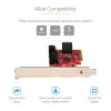 StarTech.com SATA PCIe-Karte – 6-Port PCIe SATA-Erweiterungskarte – 6 Gbit/s – Low/Full Profile – Gestapelte SATA-Anschlüsse – ASM1166 Non-RAID – PCI Express zu SATA-Konverter