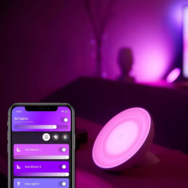 Smarte Tischlampe Philips Hue White and Colour Ambience Bloom