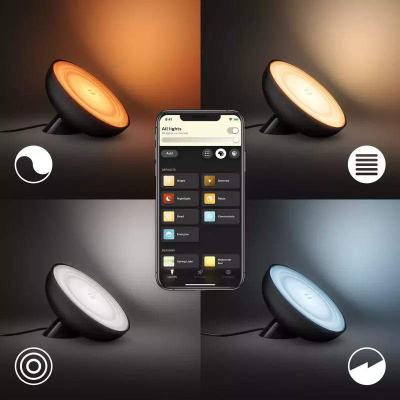 Smarte Tischlampe Philips Hue White and Colour Ambience Bloom