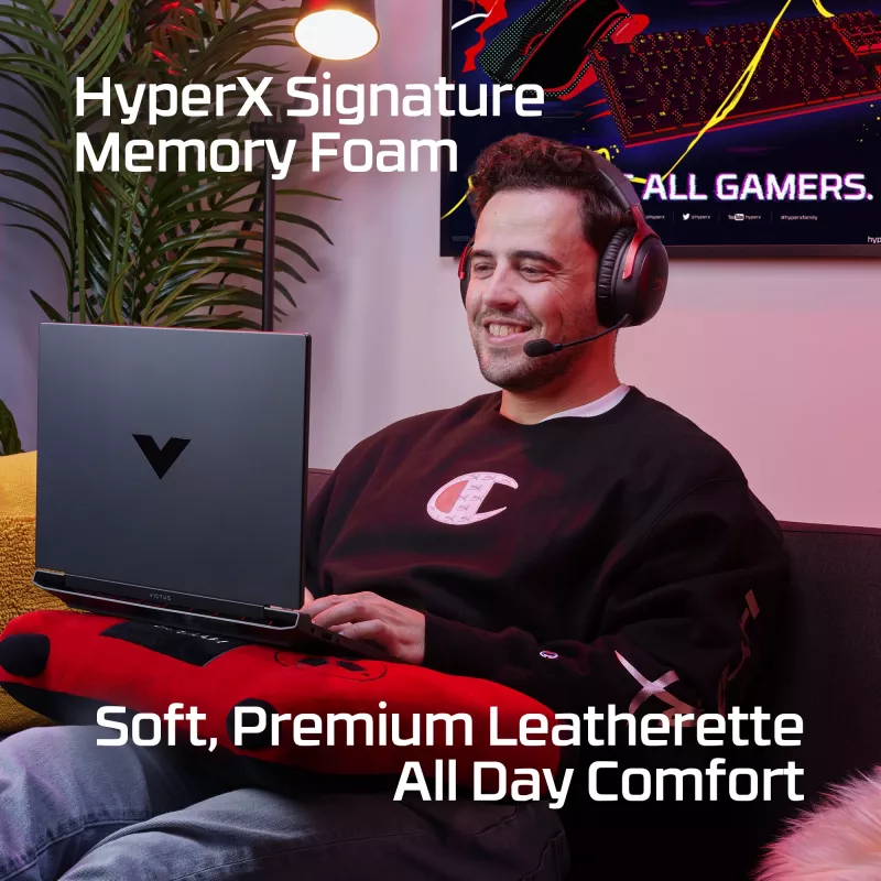 HyperX Cloud III Wireless - Gaming-Headset, Schwarz; Rot, China, ohrumschließend, geschlossen, aktiv, 155 mm