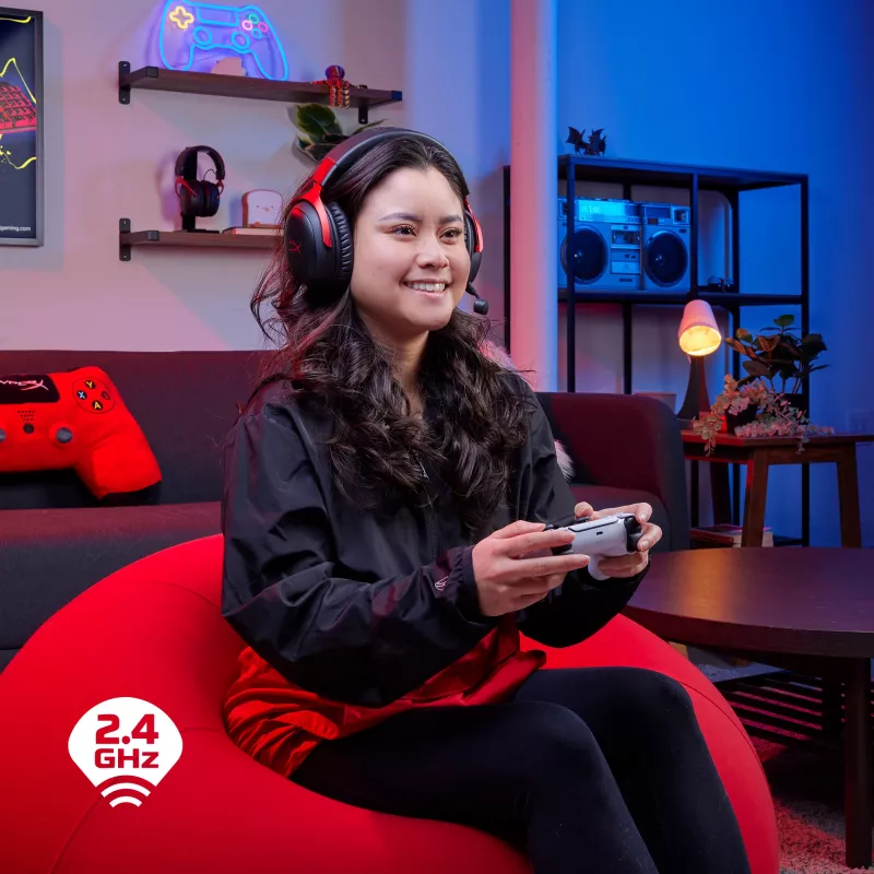 HyperX Cloud III Wireless - Gaming-Headset, Schwarz; Rot, China, ohrumschließend, geschlossen, aktiv, 155 mm