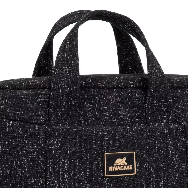 Umhängetasche Rivacase 7931 39,6 cm 15,6 Zoll Schwarz Weiß